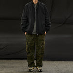 Retro Solid Color Loose Jacket