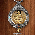 Buddha Stones Chinese Zodiac Natal Buddha Thangka Nine Palaces Eight Diagrams Wealth Rotatable Necklace Pendant