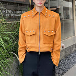 Studded Cropped Jacket