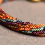 Buddha Stones Tibetan Om Mani Padme Hum Dreamcatcher Luck Colorful Reincarnation Knot String Bracelet