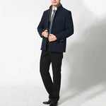 Stand Collar Slim Coat