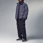 Solid Color High Collar Warm Down Jacket