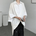 Cross Hem Irregular Shirt