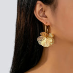 Oversized Gold Hollow Earrings