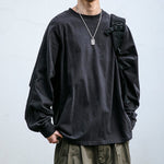 Loose Washed Crew Neck Casual Sweatshirt