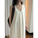 Women's Deep V Neck Asymmetric Curved Balloon Dress