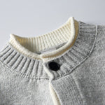 Japanese Faux Two-piece Loose Casual Knit Cardigan