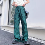 Thin Pleated Elastic Waist Casual Pants