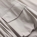 Multi-pocket Loose Two-way Zip Collar T-shirt