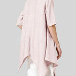 Zeagoo Zeagoo Round Neck Half Sleeve Top T Shirt With Pockets Irregular Length Top
