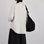 Womenâ€™s Irregular Button-down Long-sleeved Shirt