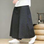 Vintage Striped Straight Wide Leg Pants