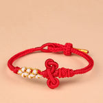 Buddha Stones Handmade Wenchang Knot Luck Strength Braided Rope Bracelet