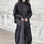 Loose Asymmetrical Button Shirt