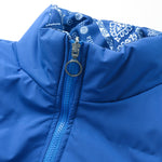 Reversible Paisley Puffer Coat