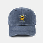 PEW PEW MADAFAKAS Chicken Pattern Casual Washed Cotton Baseball Cap