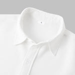 Men's Solid Color Waffle Textured Casual Short Sleeve Shirt