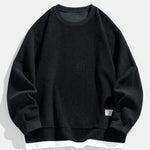 2 In 1 Crew Neck Stretch Corduroy Sweatshirt