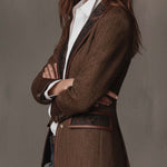 Consuelo - Blazer con Paneles en Espiga