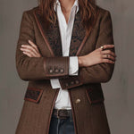 Consuelo ⎸ Blazer con Paneles en Espiga