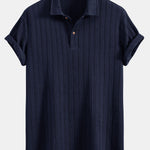 Twist Texture Knit Polo Shirt