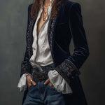 Nuria ⎸ Chaqueta Elegante de Terciopelo