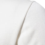 Contrast Geometric Jacquard Quarter-Zip Sweater