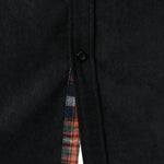 Corduroy Plaid Panel Button Up Shirt