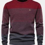Contrast Striped Sweater