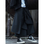 Dark Wide Leg Ninja Retro Culottes