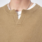 Solid Color Small V-neck Sweater