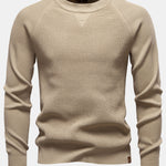 Raglan Sleeve Textured Sweater