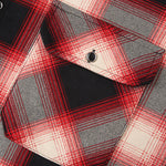 Flannel Fleece Lined Button Up Hooded Shirt
