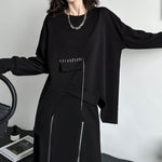 Irregular Long Sleeve Sweatshirt