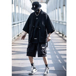 Three-quarter Sleeves Taoist Robe Techwear Cardigan