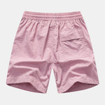 Flamingo Leaf Print Button Up Shirt & Swim Shorts