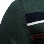 Stripe Quarter-Zip Sweater