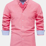Long Sleeve Button Up Oxford Shirt