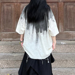 Tie-dye Irregular Short-sleeved Shirt