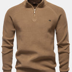 Raglan Sleeve Quarter-Zip Sweater