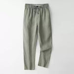 Linen Loose Thin Elastic Waist Pants