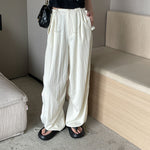 Drawstring High Waist Pocket Trousers