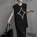Dark Punk Shoulder Pad Vest