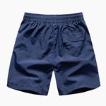 Palm Tree Silhouette Print Cotton T-Shirt & Swim Shorts