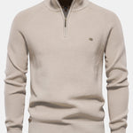 Raglan Sleeve Quarter-Zip Sweater