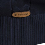 Contrast Geometric Jacquard Quarter-Zip Sweater