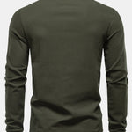 Long Sleeved Giraffe Embroidery Polo Shirt