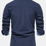 Long Sleeve Button Up Oxford Shirt & Slim Fit Tapered Trousers