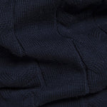 Contrast Geometric Jacquard Quarter-Zip Sweater