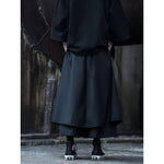 Dark Wide Leg Ninja Retro Culottes